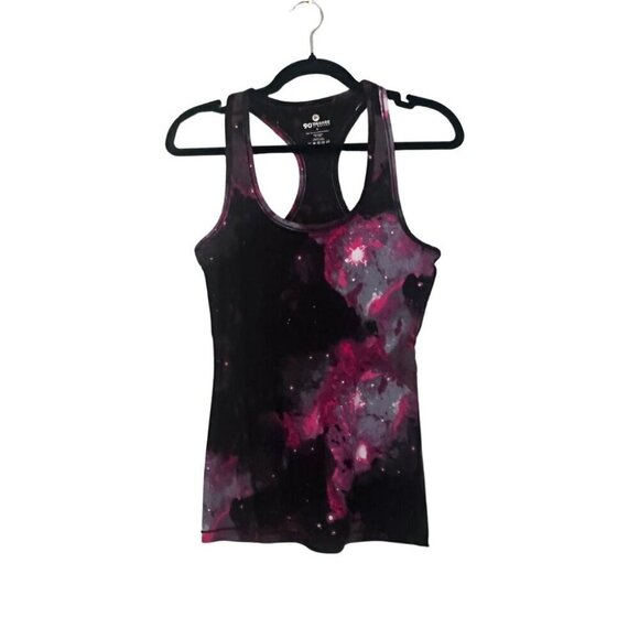90 Degree Reflex Workout Tank Racerback Black Galaxy Women's Small NWOT - Picture 1 of 3
